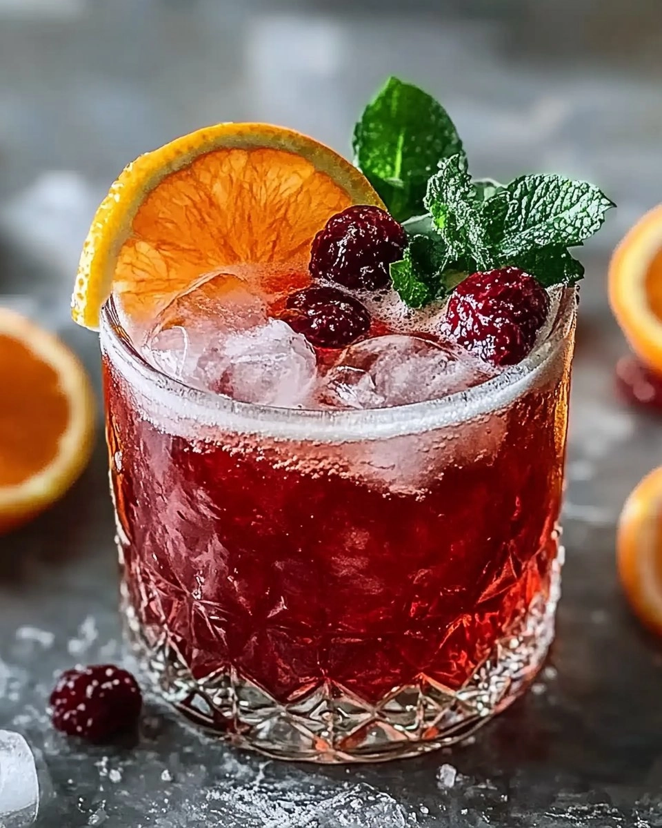 Blood Orange Bourbon Smash