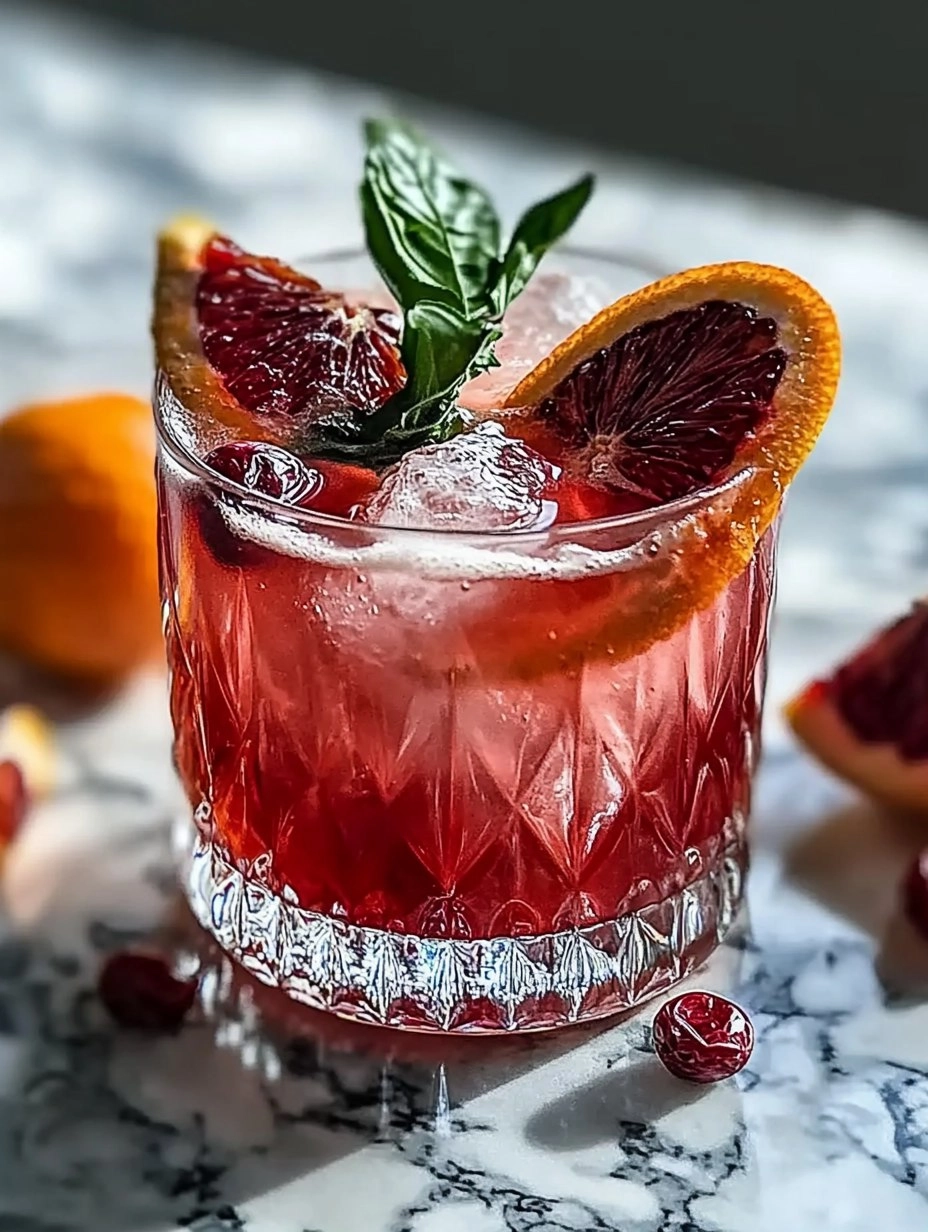 Blood Orange Bourbon Smash