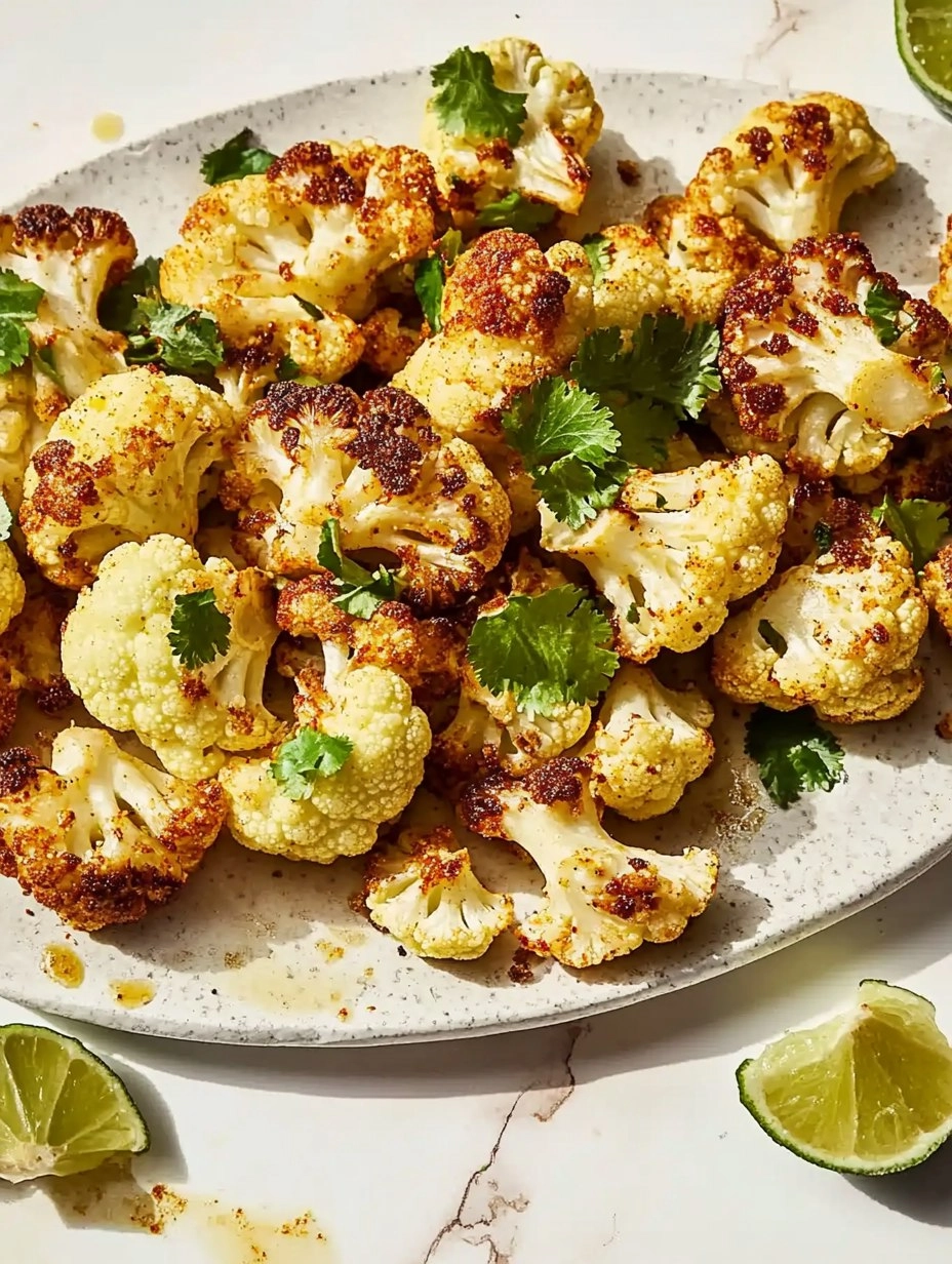Chili Lime Roasted Cauliflower