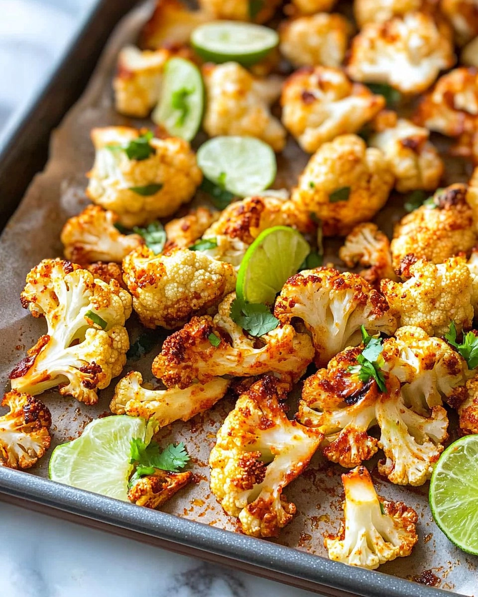 Chili Lime Roasted Cauliflower