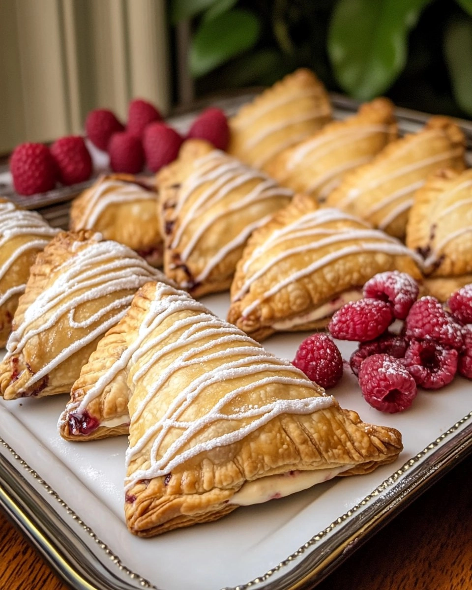 Chocolate Raspberry Cheesecake Turnovers