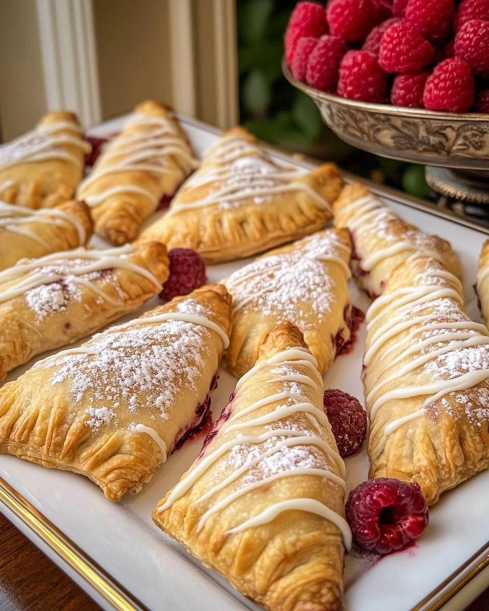 Chocolate Raspberry Cheesecake Turnovers