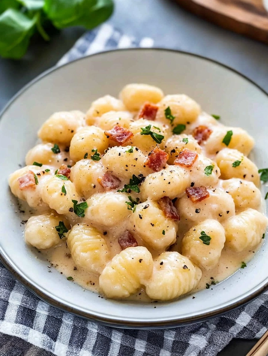 Creamy Pancetta Gnocchi 