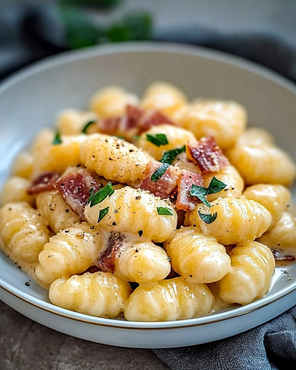 Creamy Pancetta Gnocchi 