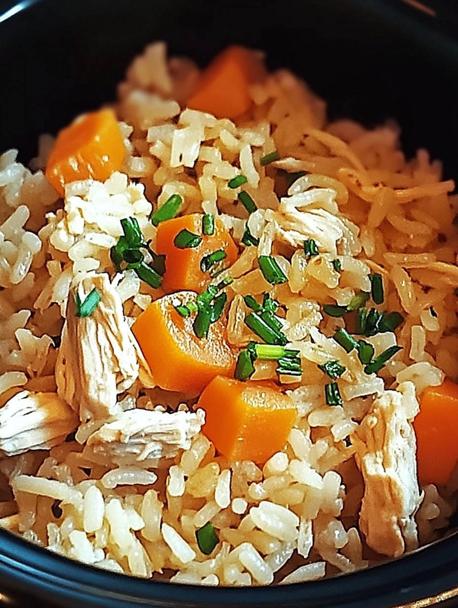 Easy Healthy Crockpot Chicken Rice