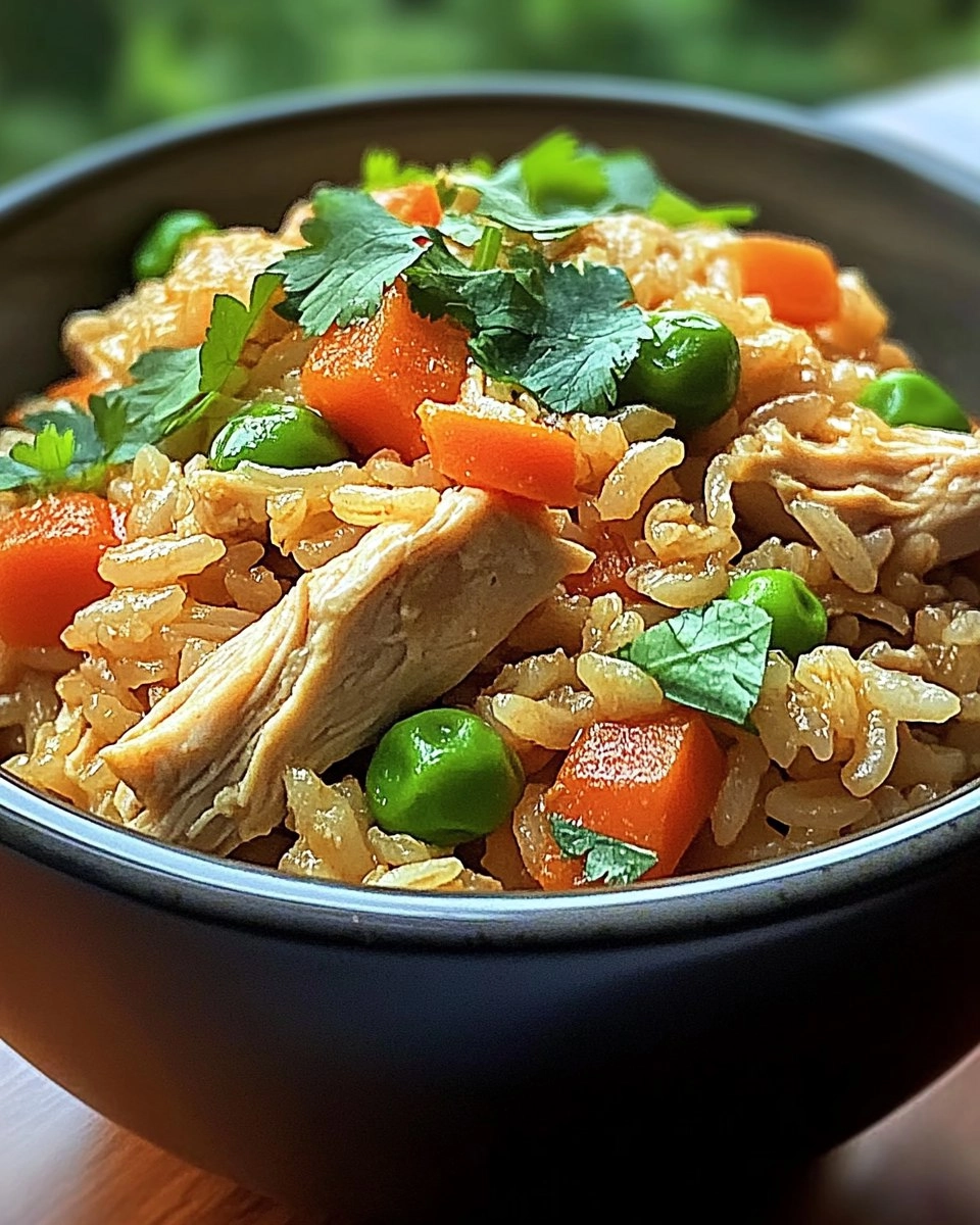Easy Healthy Crockpot Chicken Rice