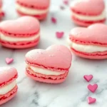 Galentines-Brunch-Foods-Heart-Shaped-Macarons-Recipe