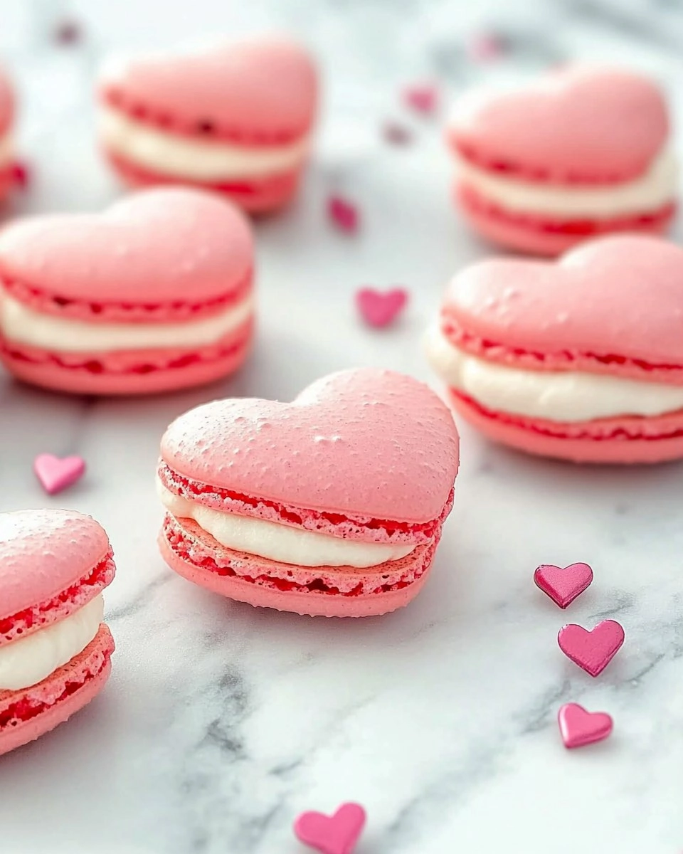 Galentine’s Brunch Foods : Heart-Shaped Macarons