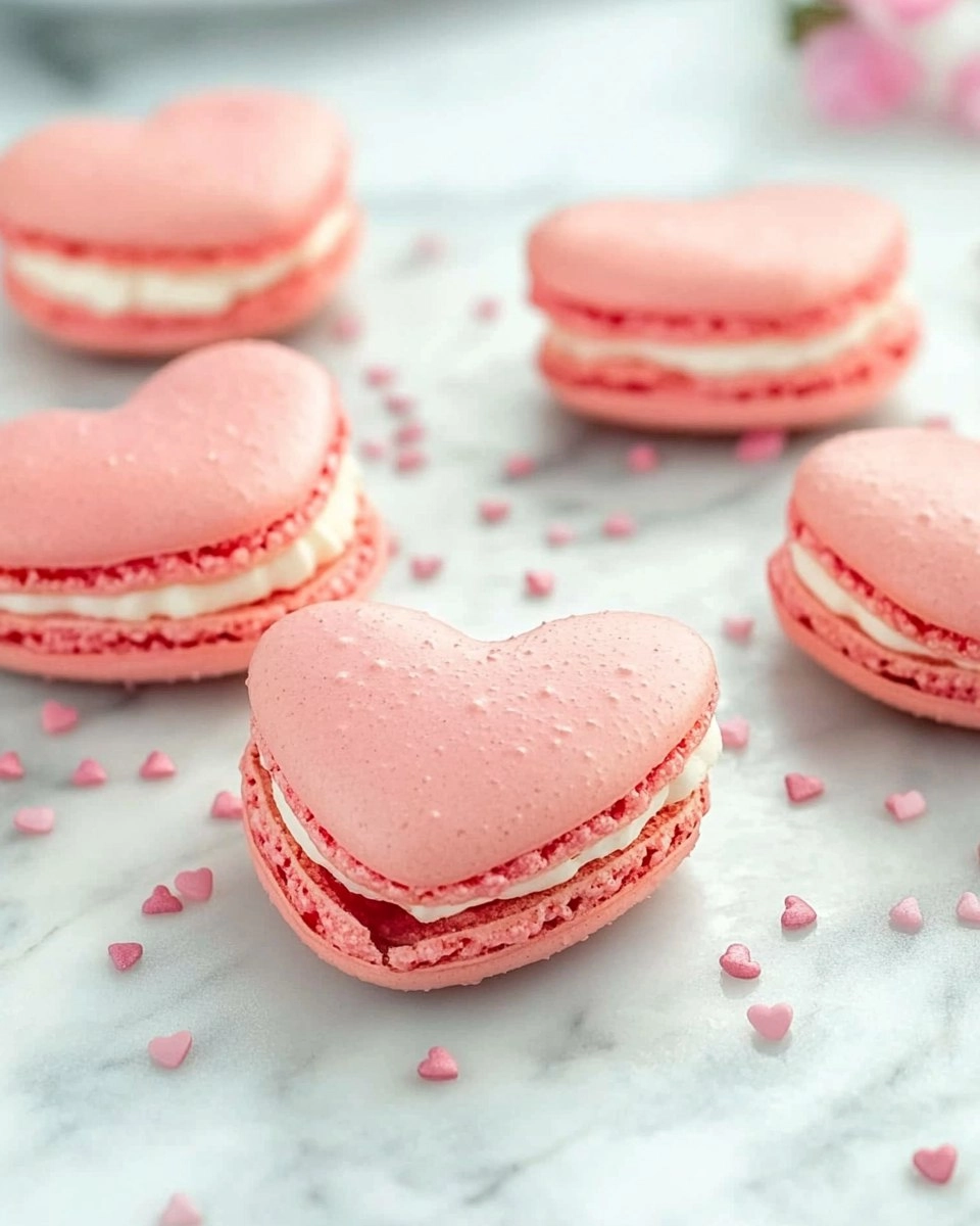 Galentine’s Brunch Foods : Heart-Shaped Macarons