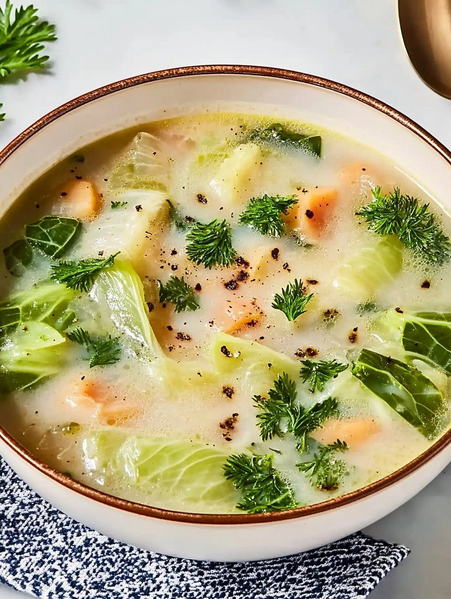 Garlicky Cabbage Soup