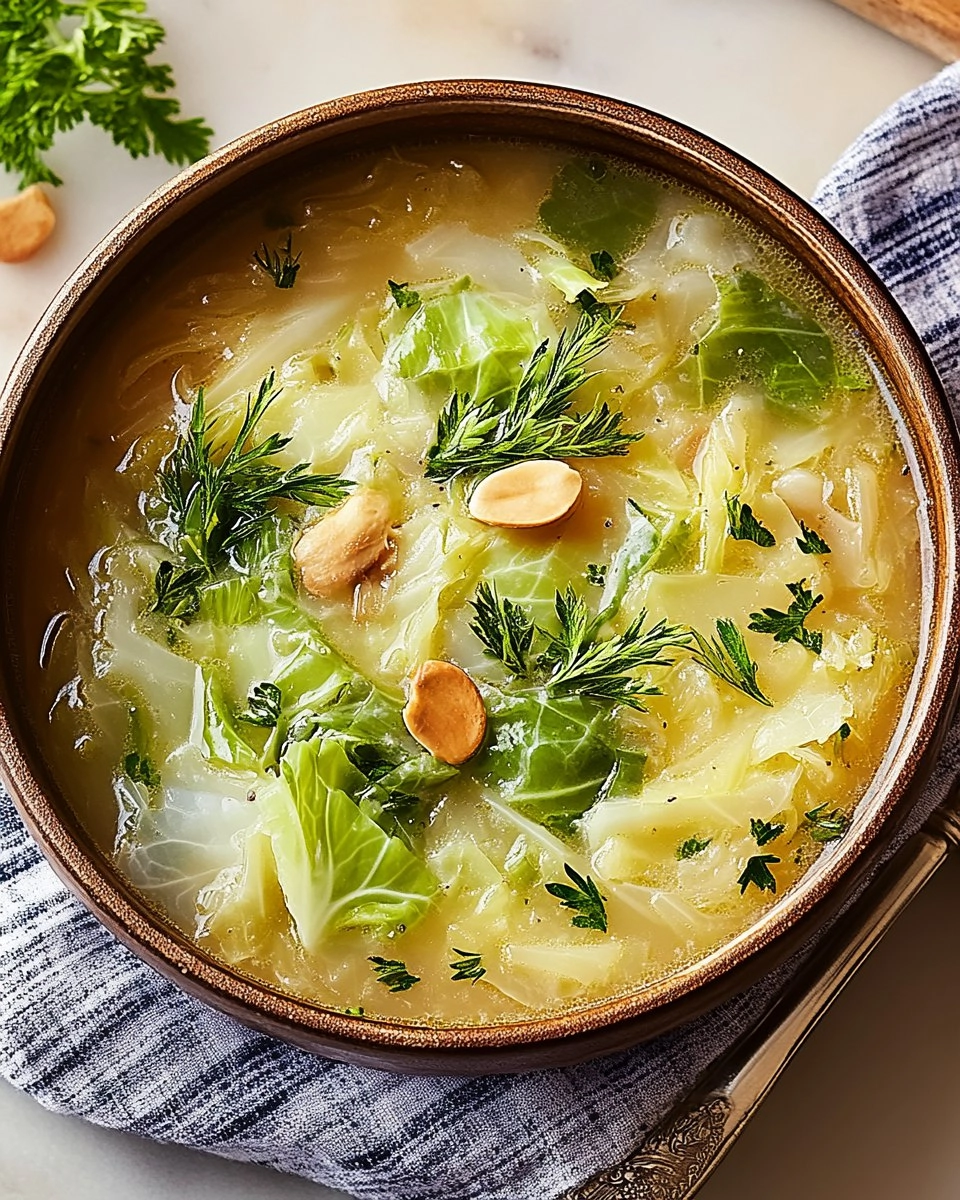 Garlicky Cabbage Soup