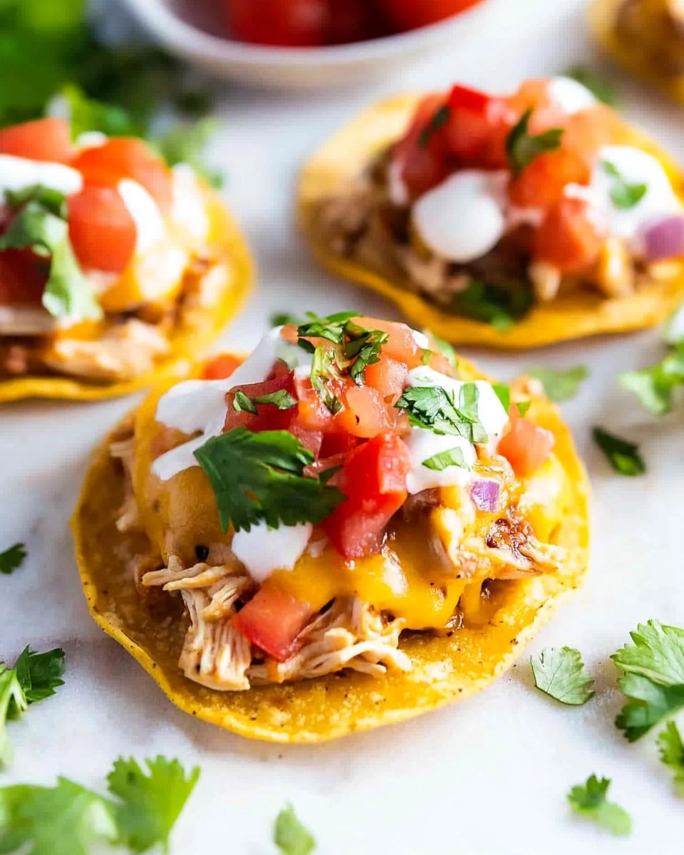 Mini Chicken Tostadas