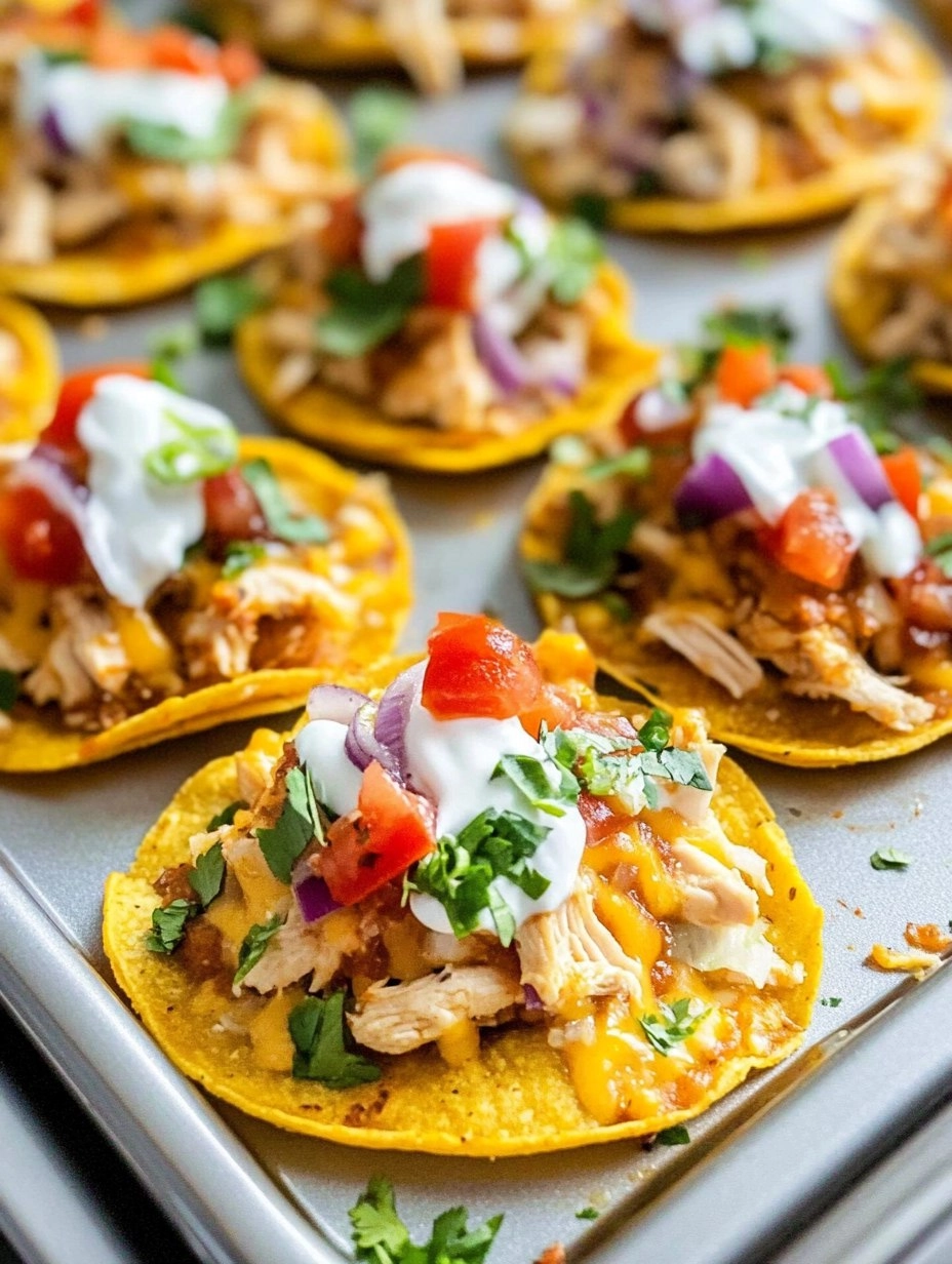 Mini Chicken Tostadas