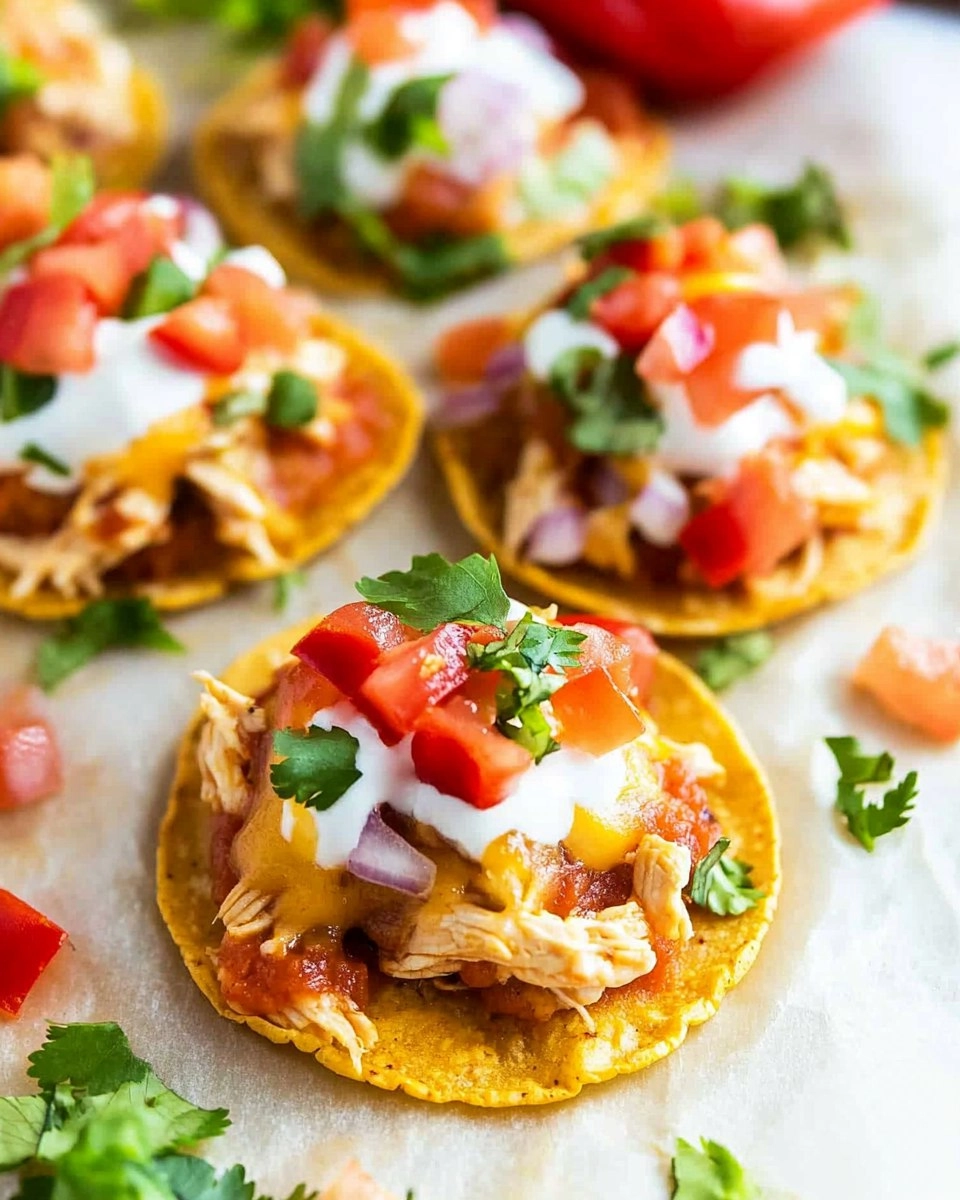 Mini Chicken Tostadas