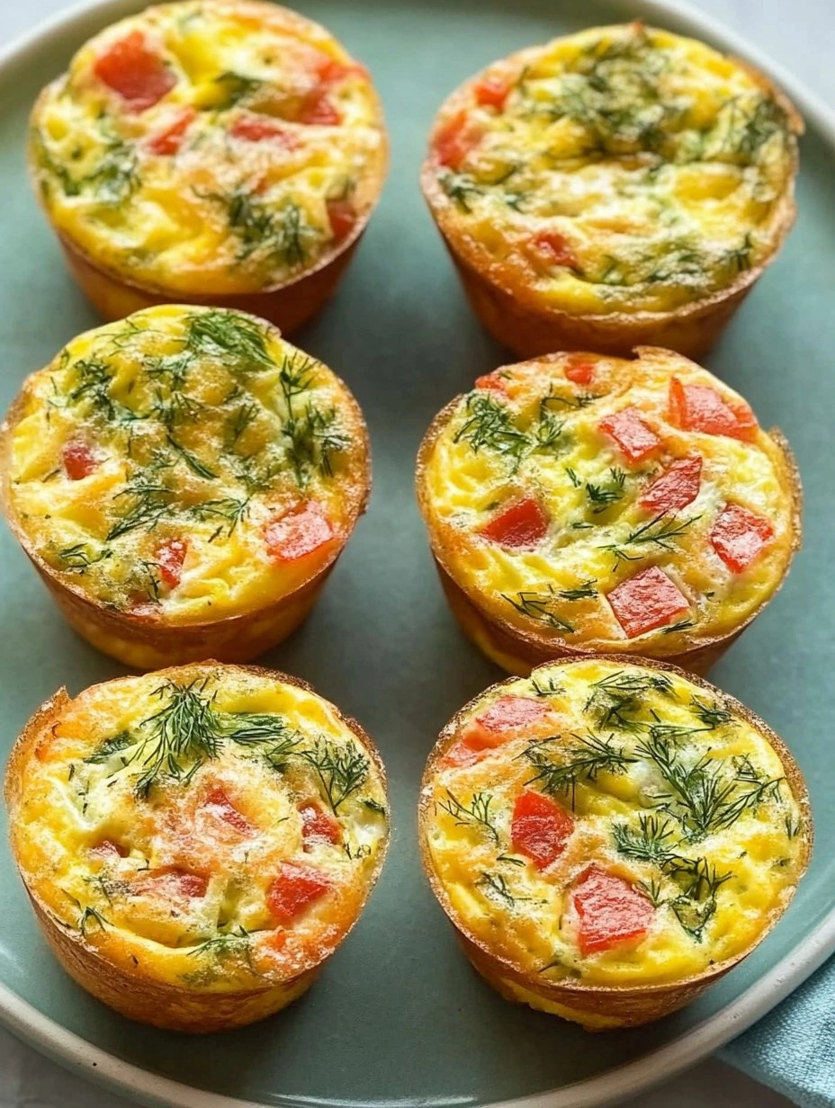 Mini Frittata Muffins with Dill 