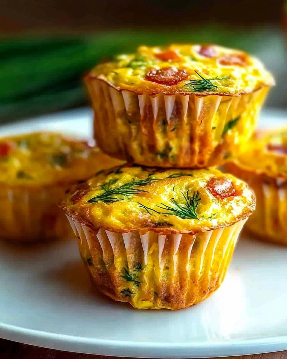 Mini Frittata Muffins with Dill 