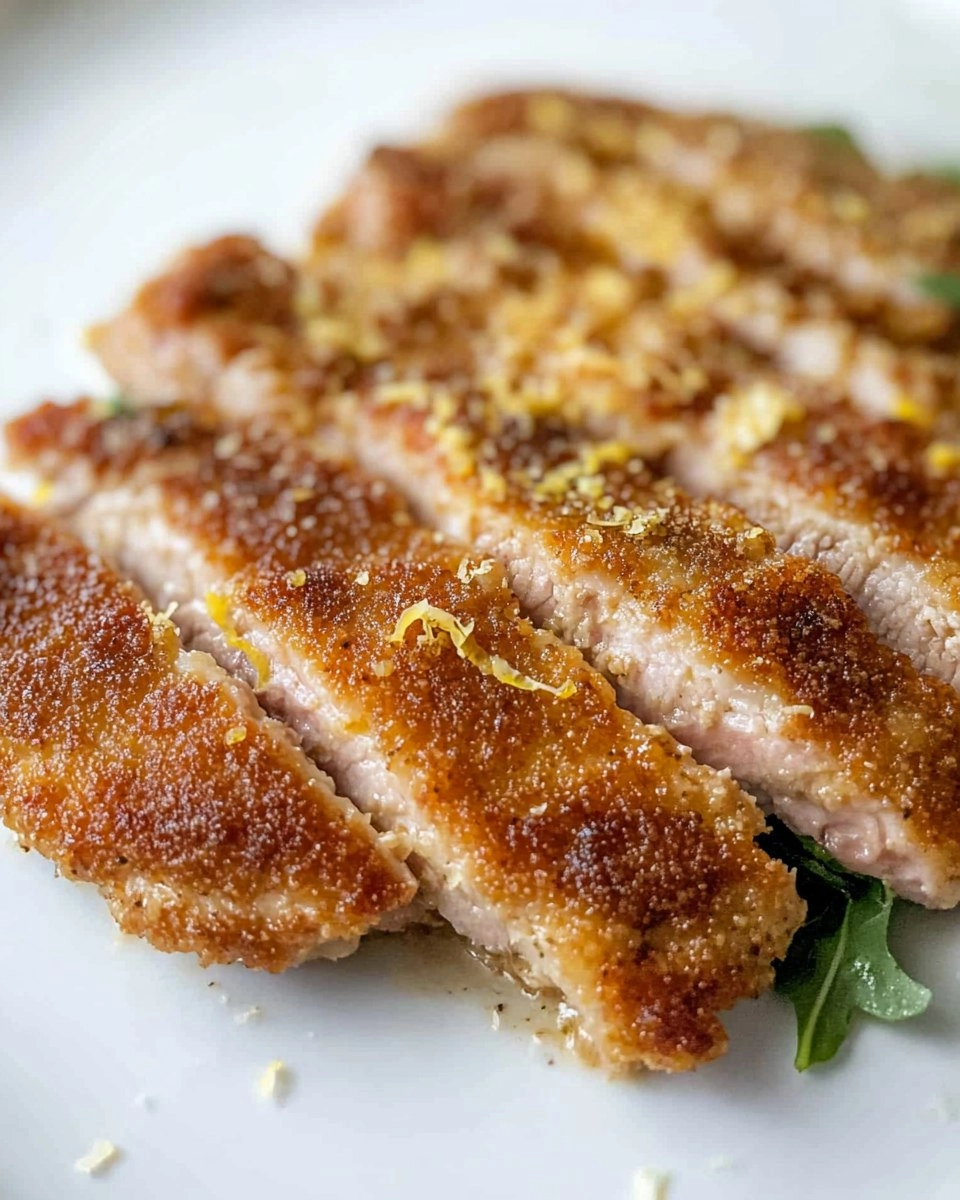 Pork Milanese with Lemon Parmesan Arugula
