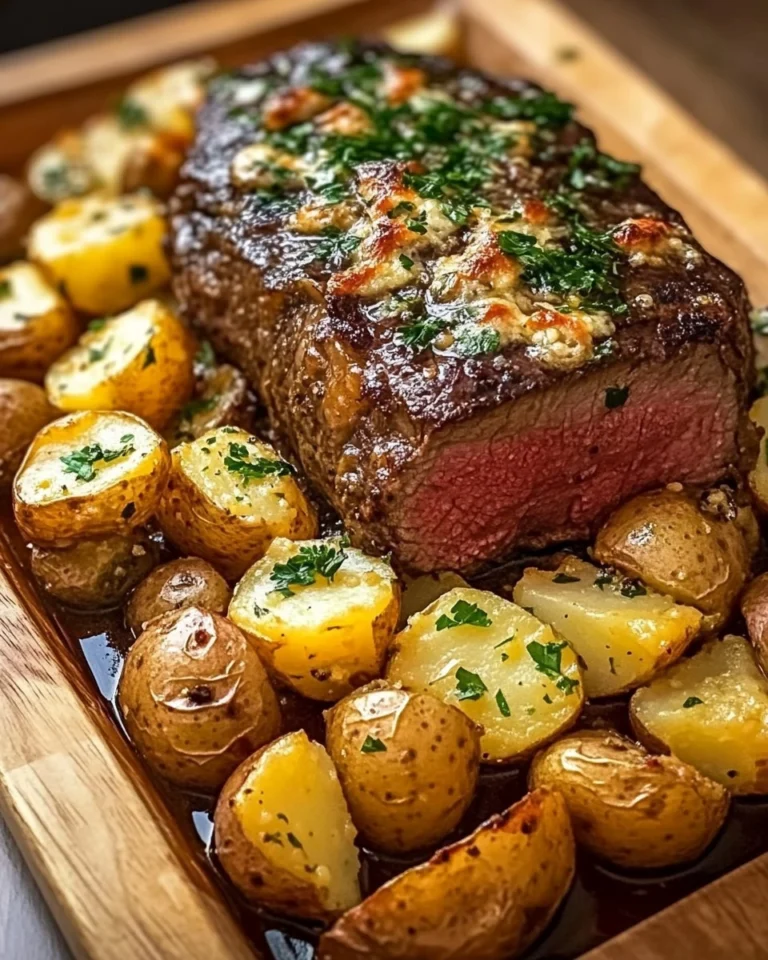 Roast-Sirloin-with-Potato-Bake-Recipe