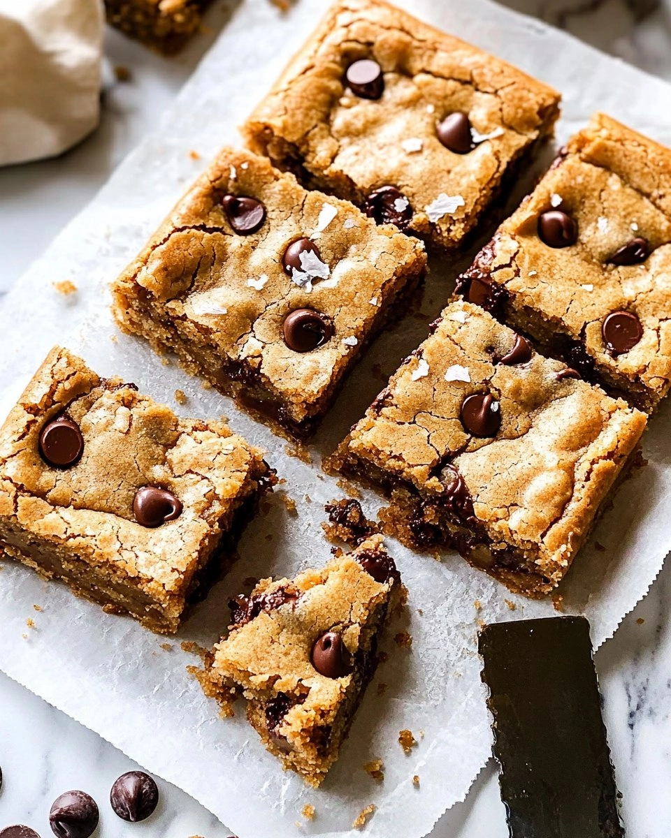 Salted Brown Butter Chocolate Chip Cookie Bars