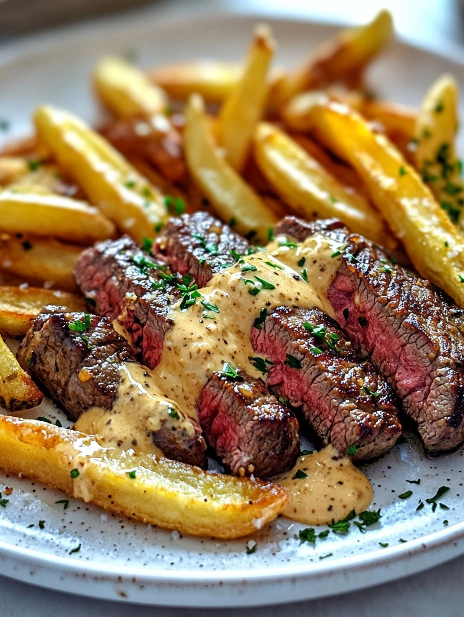 Steak Frites with Honey Dijon Aioli 
