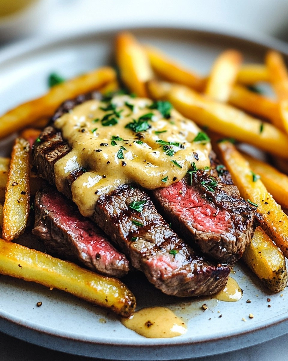 Steak Frites with Honey Dijon Aioli 