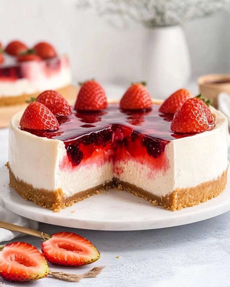 Strawberry-Jelly-Cheesecake-Recipe