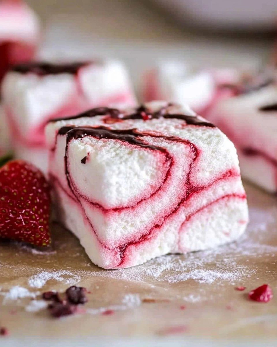 Strawberry Swirl Marshmallows
