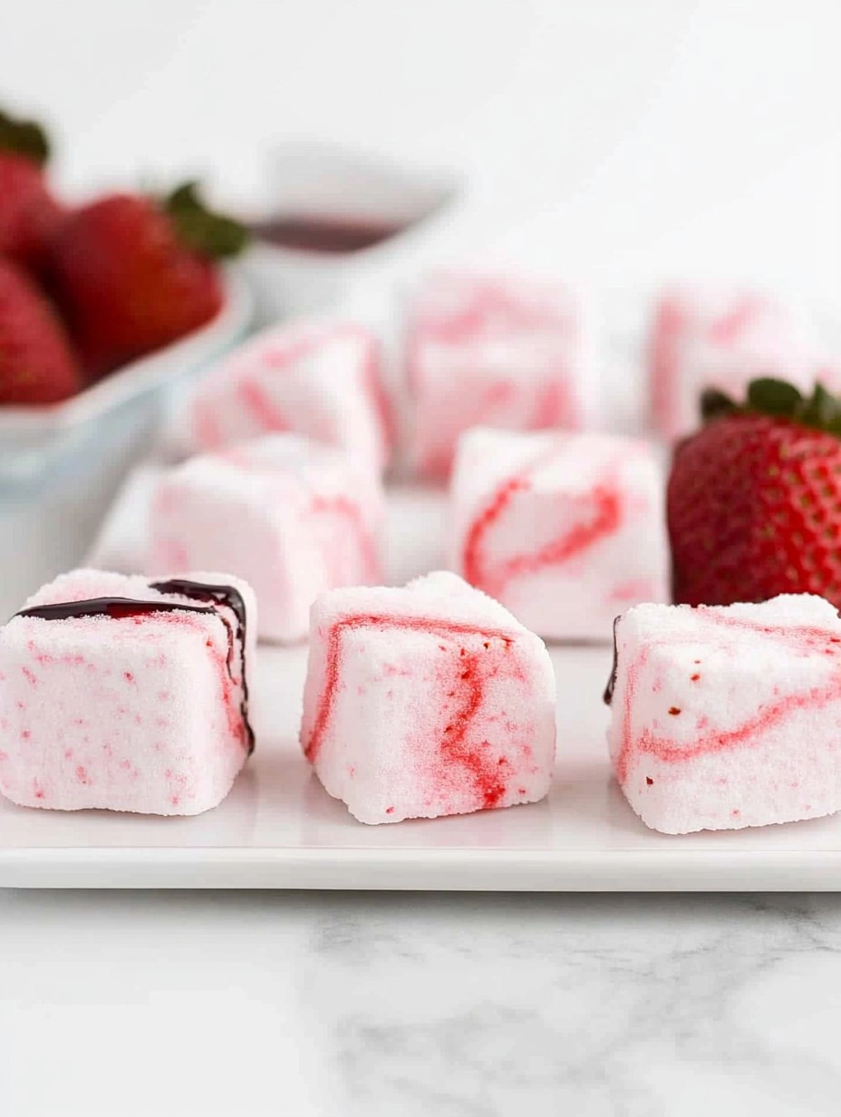 Strawberry Swirl Marshmallows