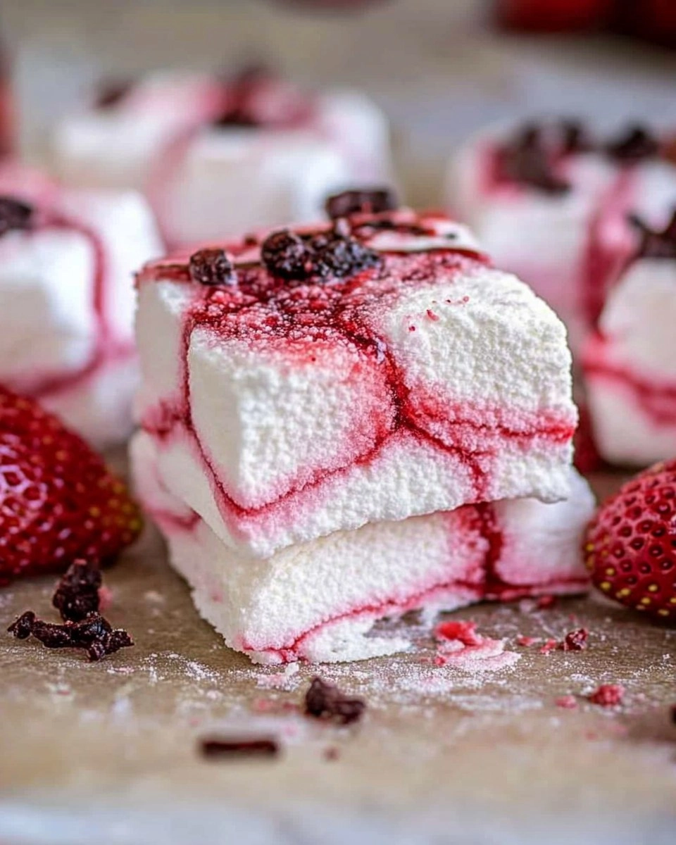 Strawberry Swirl Marshmallows