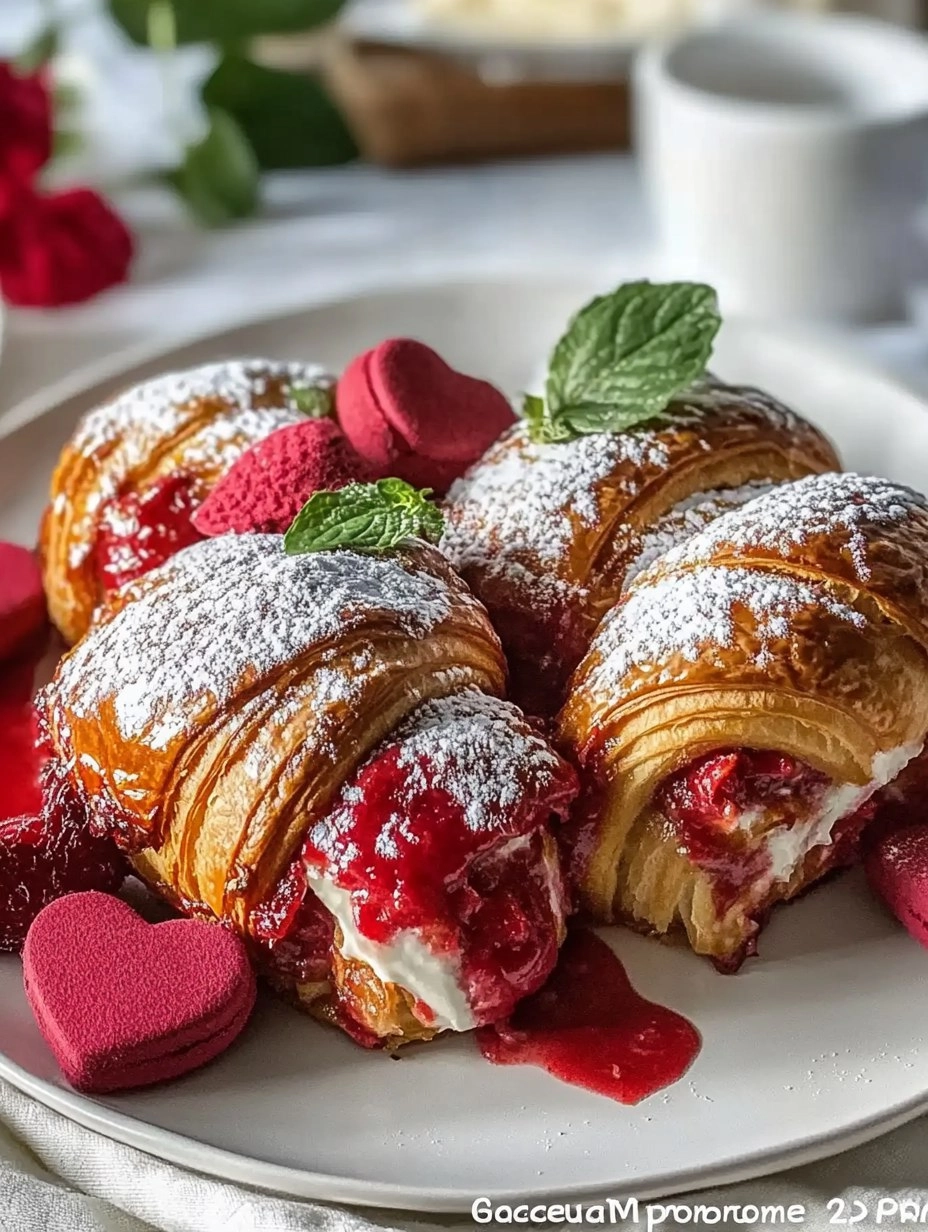 Valentine's Brunch Croissant Bake