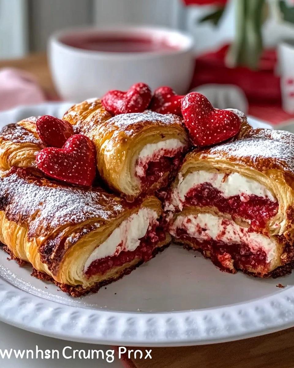 Valentine's Brunch Croissant Bake