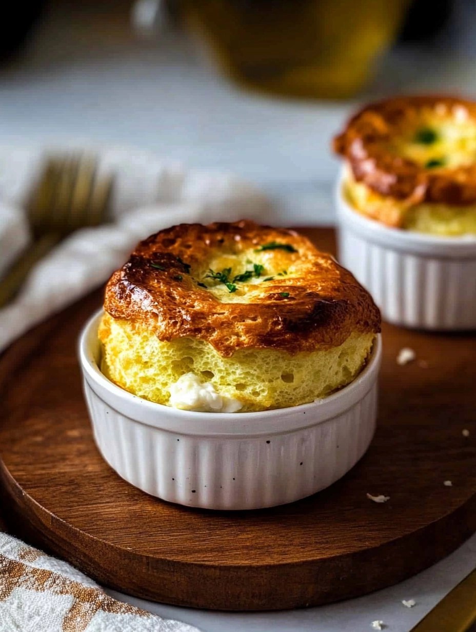 Valentine's Brunch Goat Cheese Soufflés