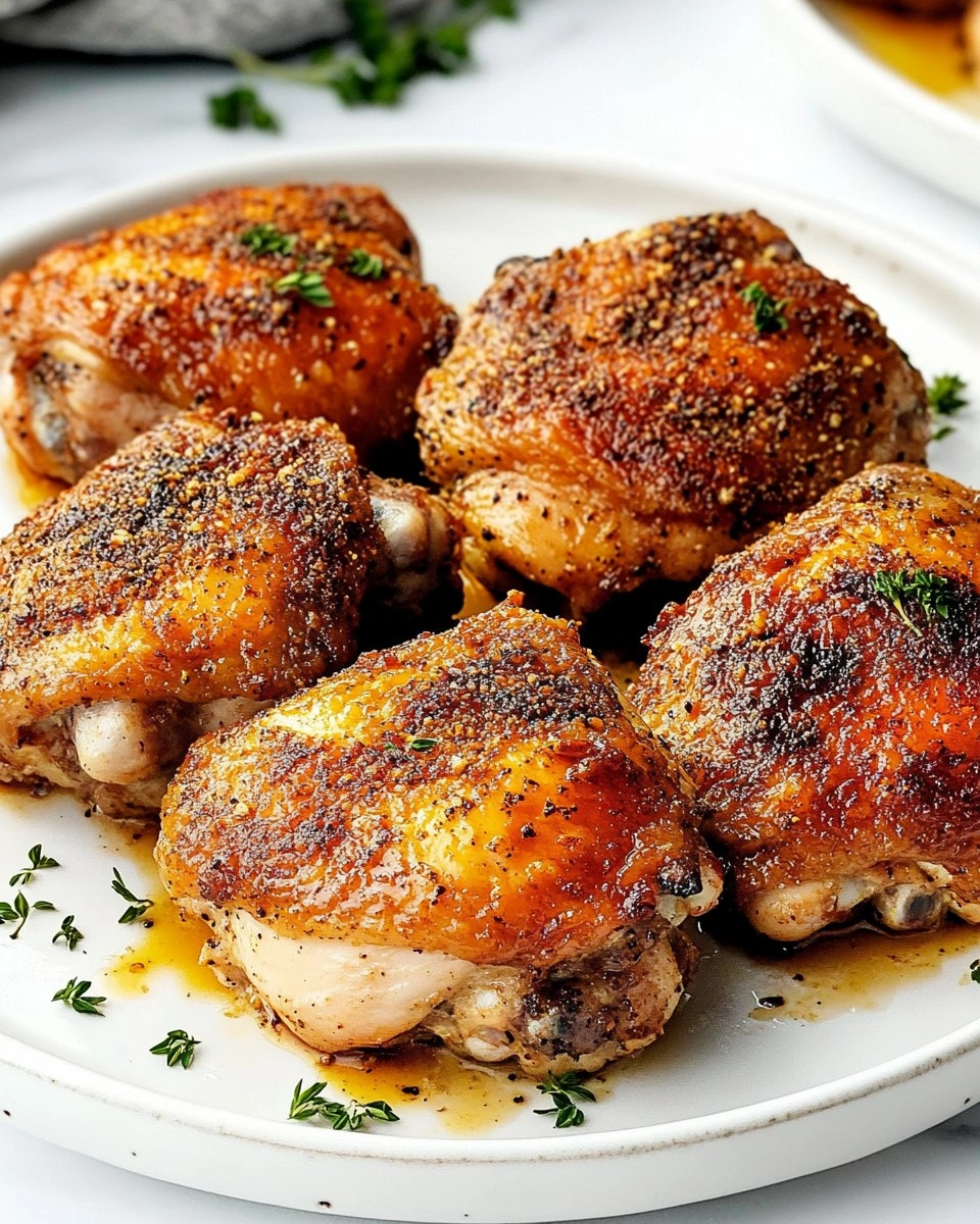 Baked Chicken Thighs | Juicy Oven-Roasted Chicken