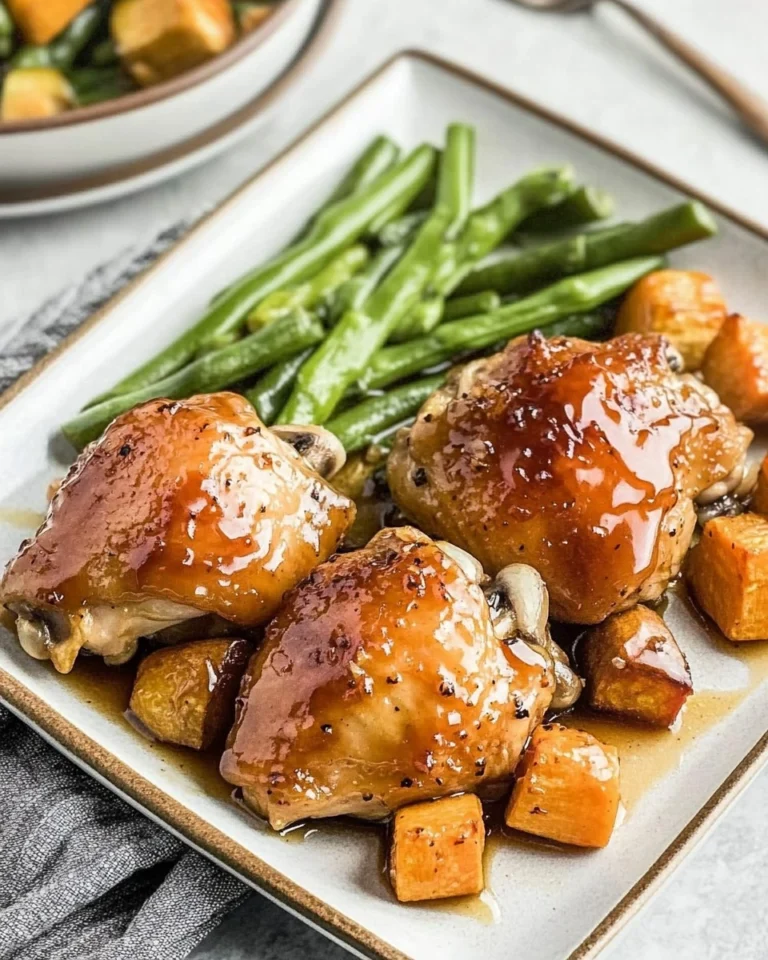 Baked-Honey-Garlic-Chicken-Thighs-with-Veggies-Recipe