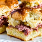 Baked-Reuben-Sliders-with-Thousand-Island-Glaze-Recipe