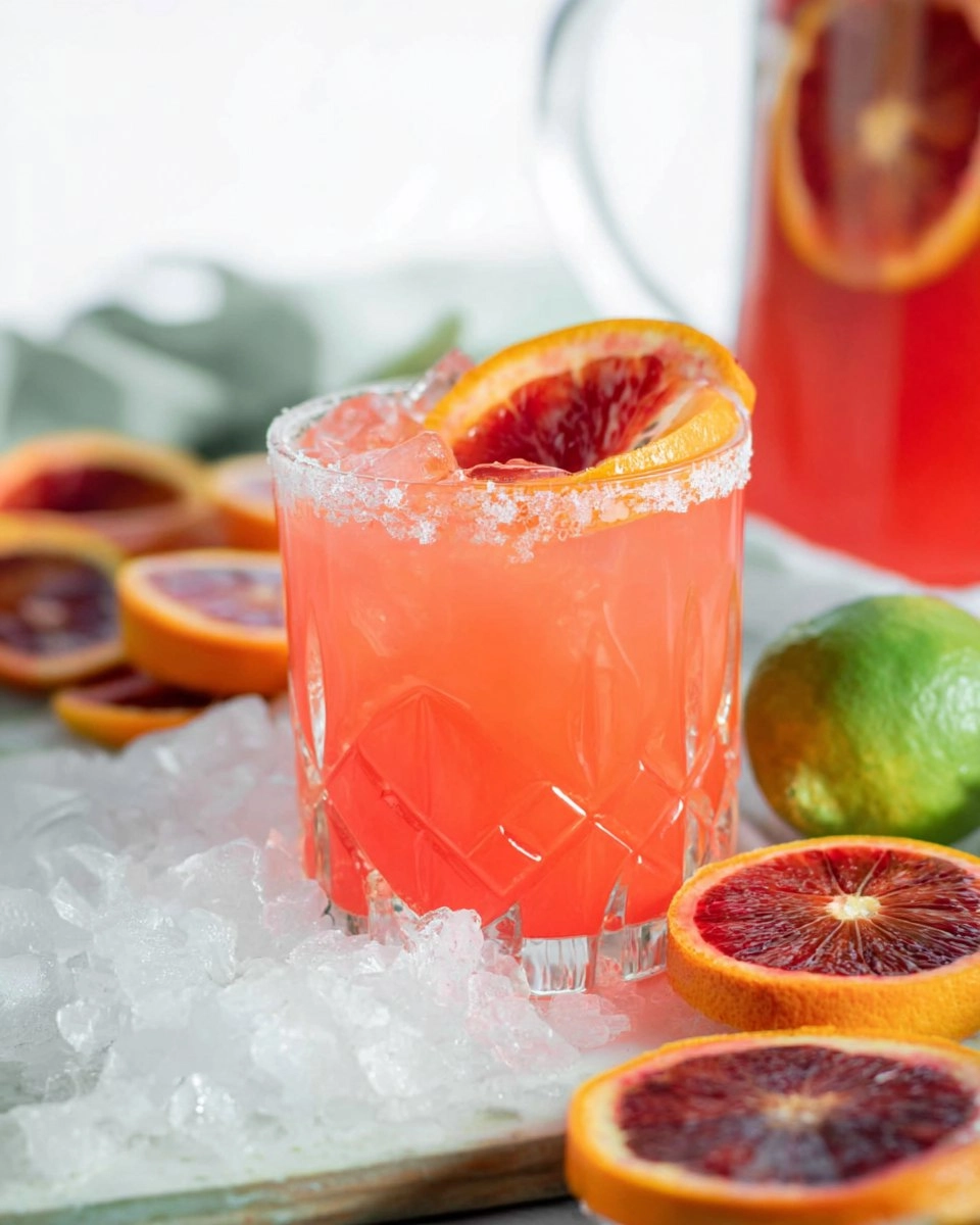Blood Orange Margarita Pitcher (Easy Big-Batch Citrus Cocktail)