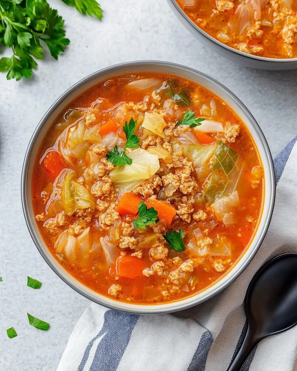Cabbage Roll Soup (All the Flavor, No Rolling)
