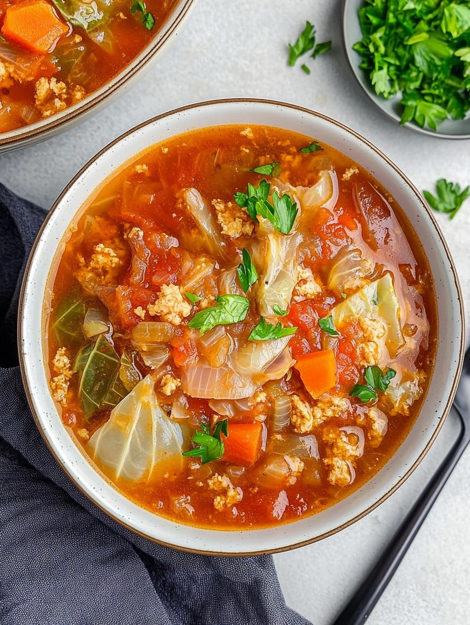 Cabbage Roll Soup (All the Flavor, No Rolling)