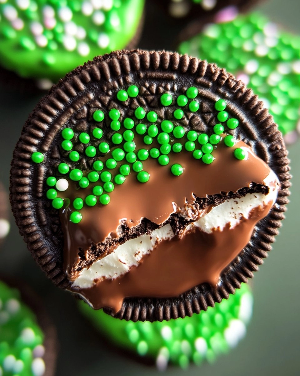 Chocolate Dipped Oreos with Sprinkles