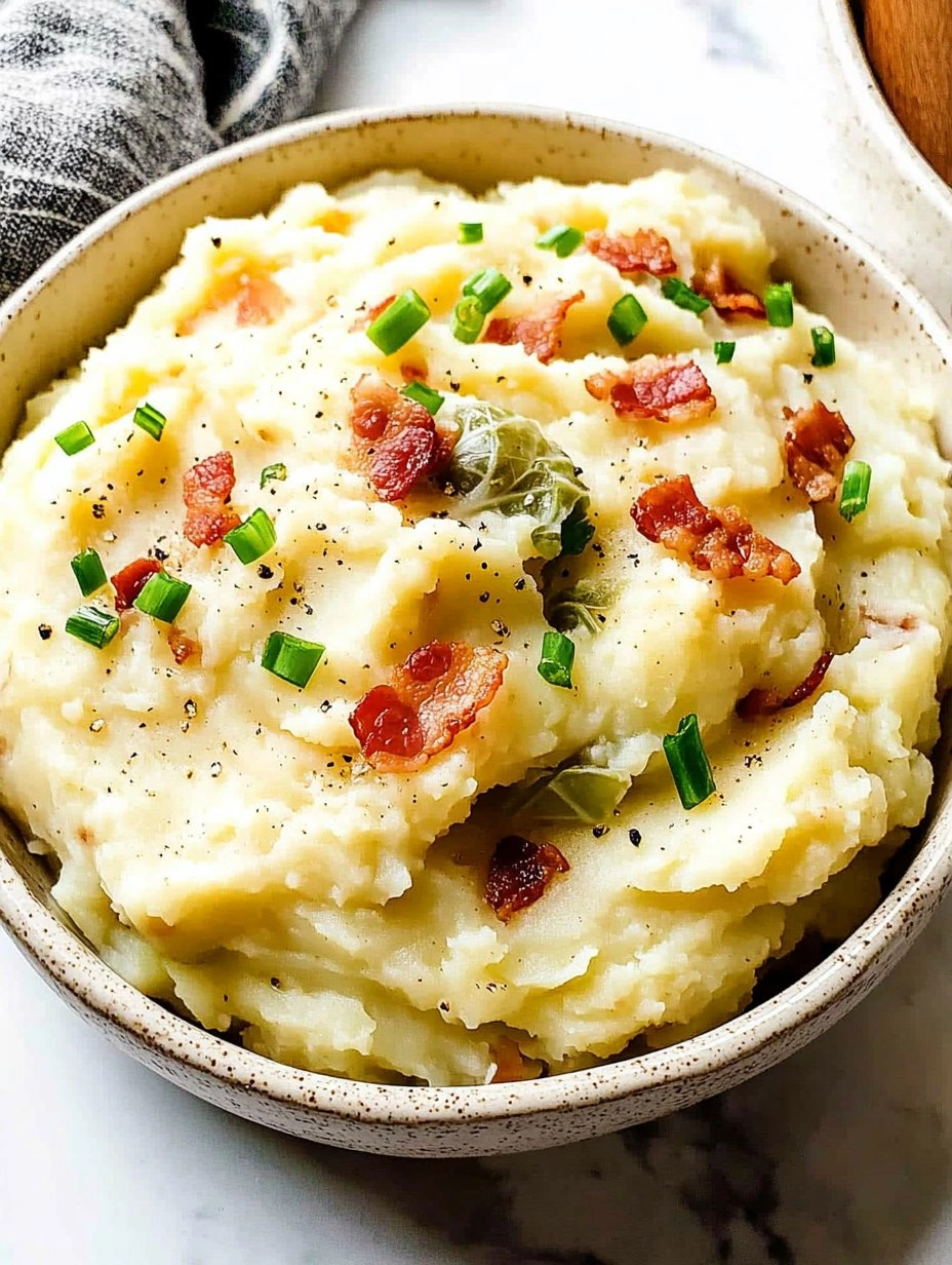 Colcannon | Irish Mashed Potatoes with Cabbage and Bacon