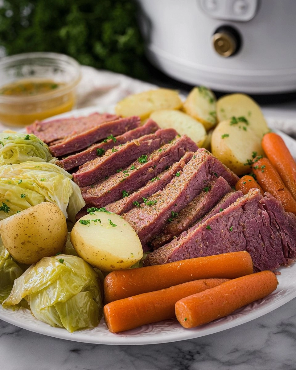 Corned Beef & Cabbage (Crockpot) 