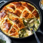 Cozy-Chicken-Pot-Pie-with-Leeks-Thyme-Skillet-Version-Recipe