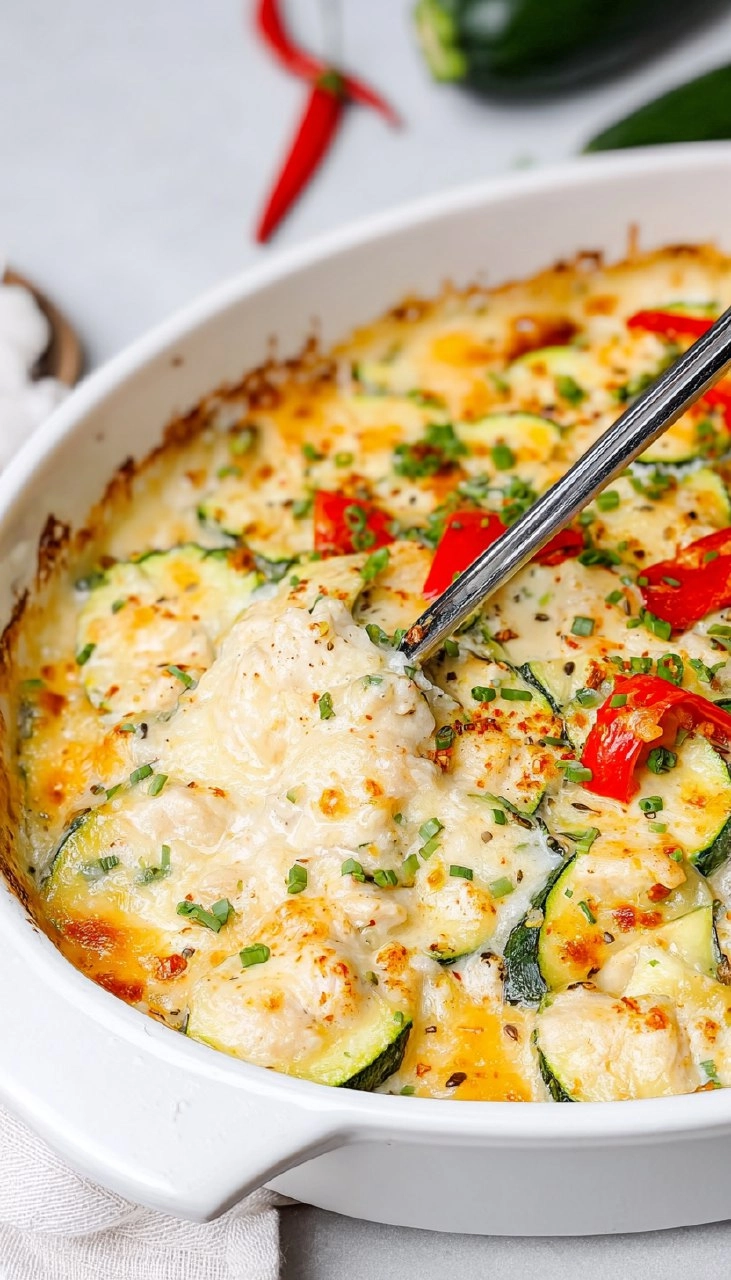 Creamy Chicken Zucchini Casserole
