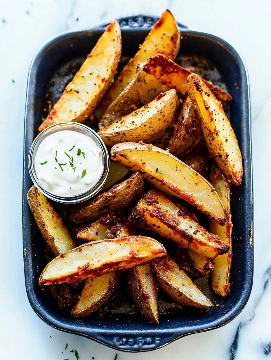 Crispy Oven-Baked Potato Wedges (Pub Style)