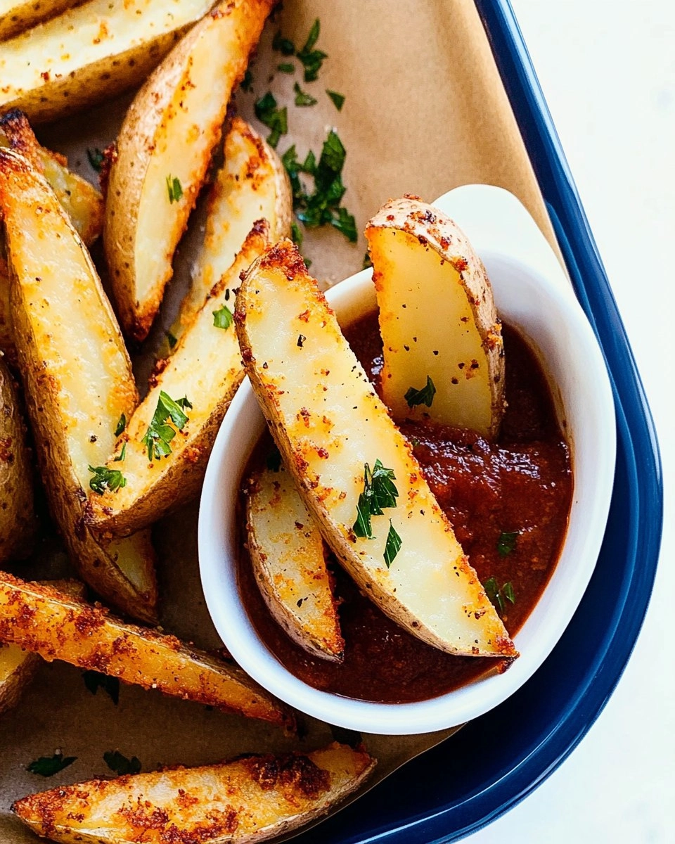 Crispy Oven-Baked Potato Wedges (Pub Style)