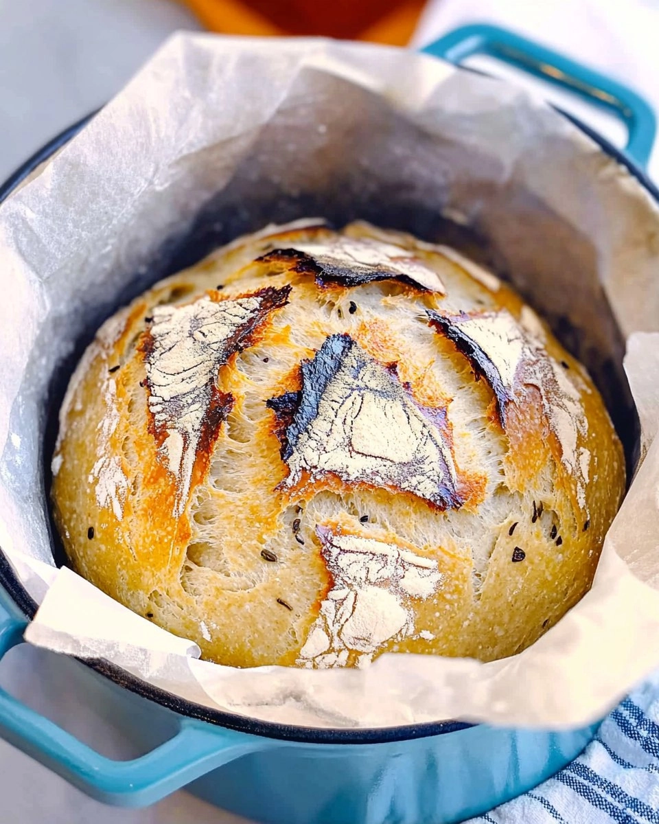 Dutch Oven No-Knead Crusty Bread (Perfect with Any Stew)