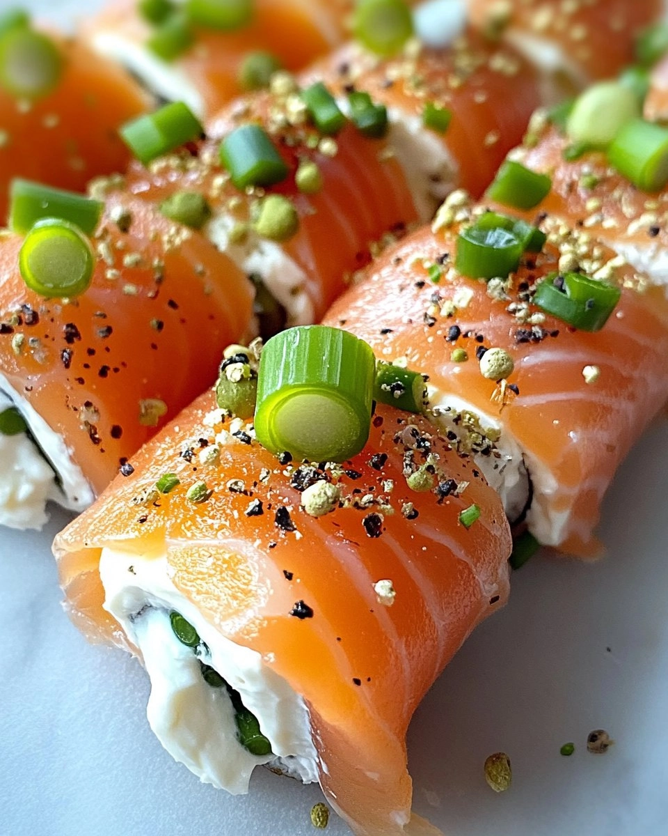 Easter Smoked Salmon and Cream Cheese Roll Ups