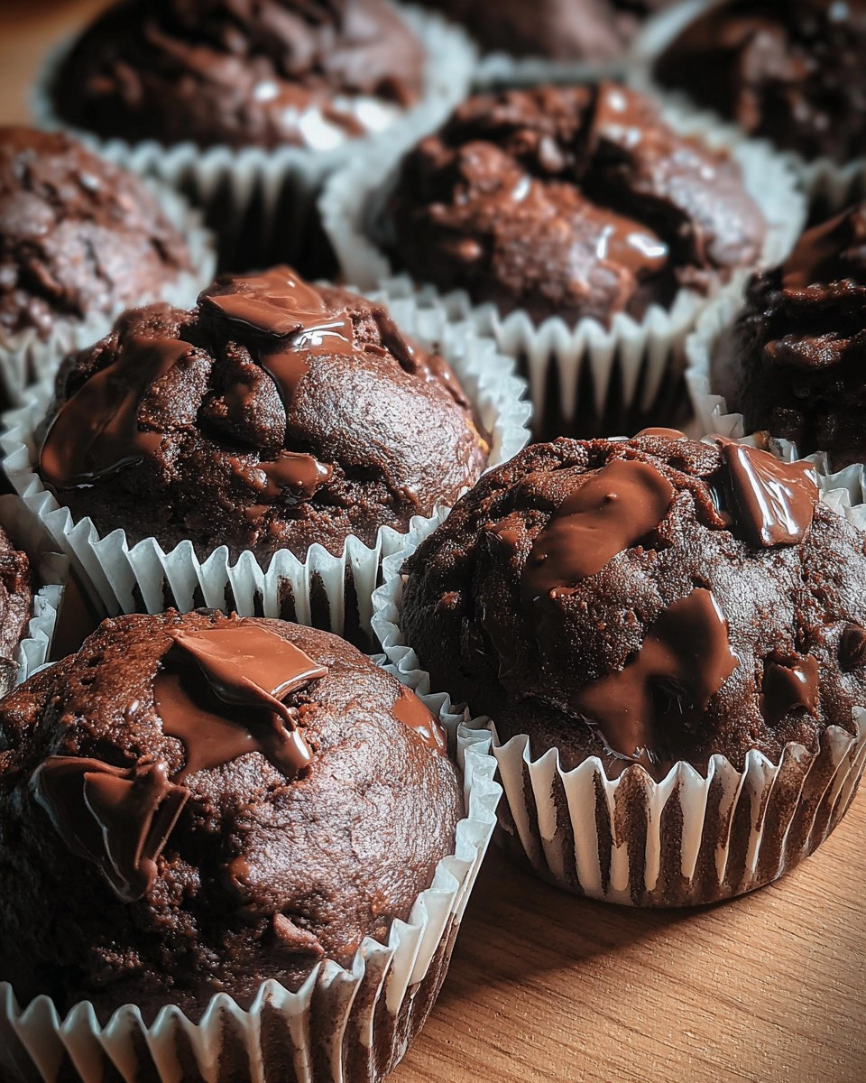 Easy Double Chocolate Muffins