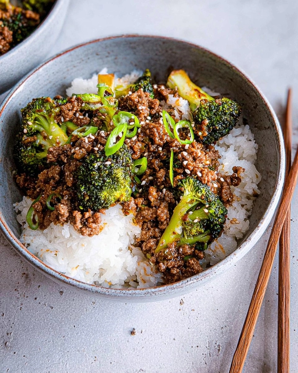 Easy Ground Beef and Broccoli 