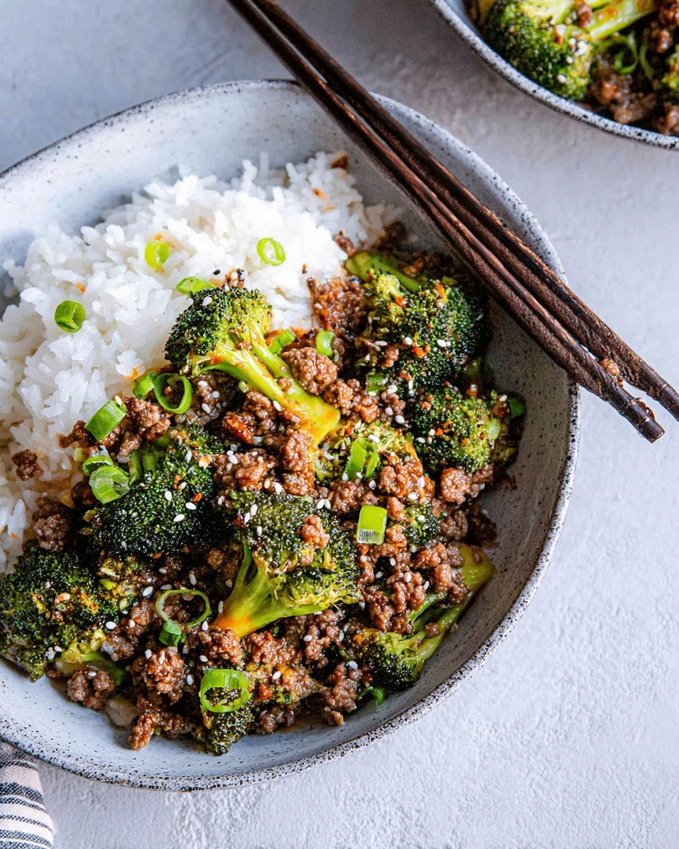 Easy Ground Beef and Broccoli 